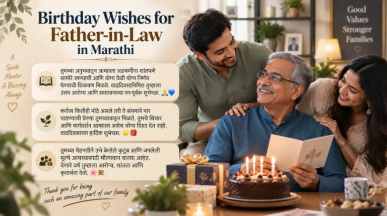 New Birthday Wishes for Father-in-Law in Marathi | Sasre Status 2026