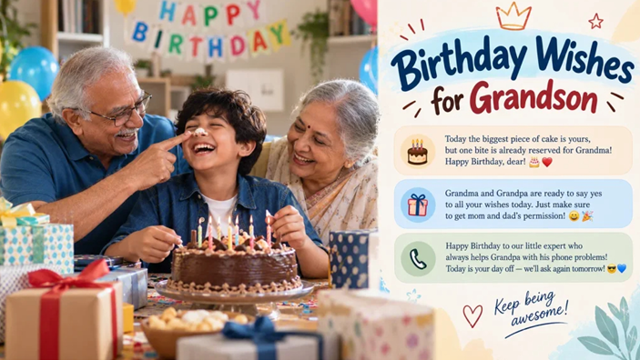 Birthday Wishes for Grandson